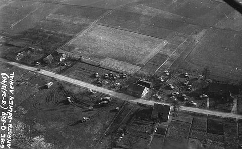 This photo provided by the Ghost Army Legacy Project shows a photo of Operation Viersen Aerial in March 1945.