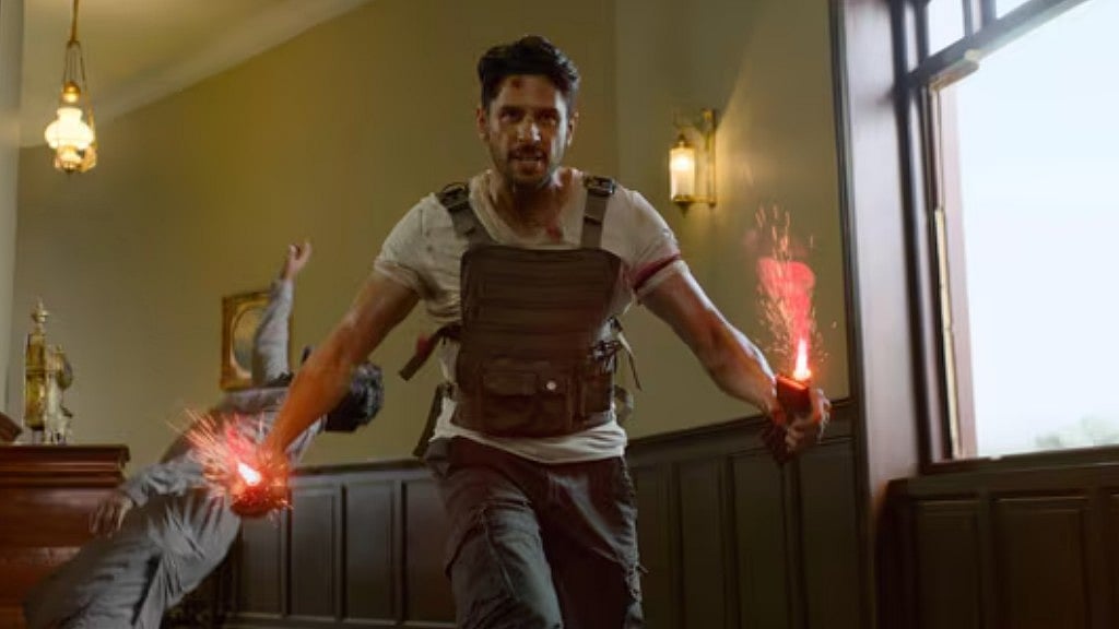 Shot from Sidharth Malhotra’s 'Yodha'