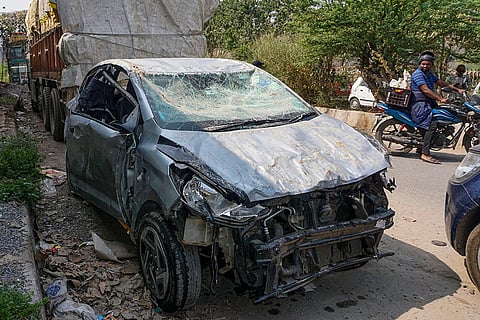 Road accident in Delhi''s Ghazipur area