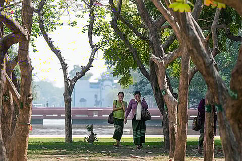 Tourists at Kartavya Path