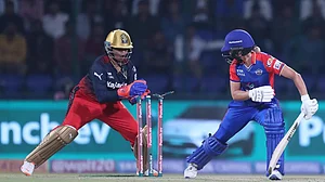 (Photo: WPL) : Royal Challengers Bangalore vs Delhi Capitals, WPL 2024 match.