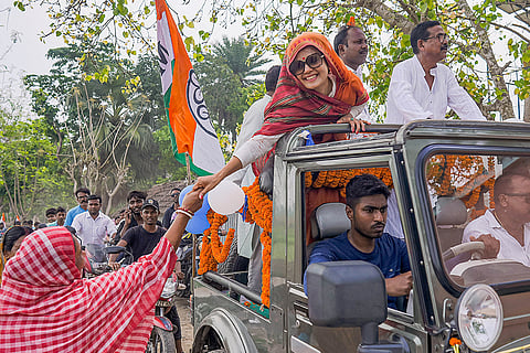 Mahua Moitra campaigns for LS
