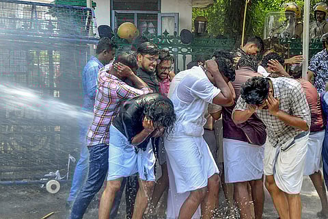 Congress protest over Kerala student death