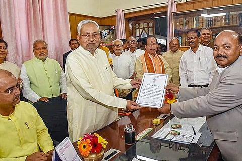 Nitish Kumar elected MLC in Bihar