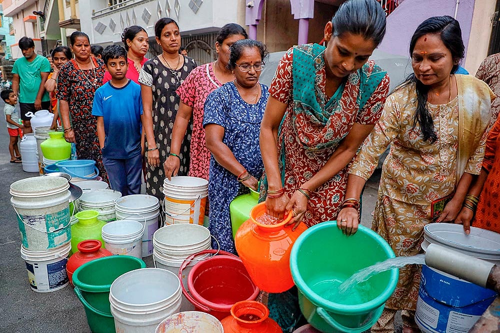 Photo: PTI : Karnataka Water Crisis