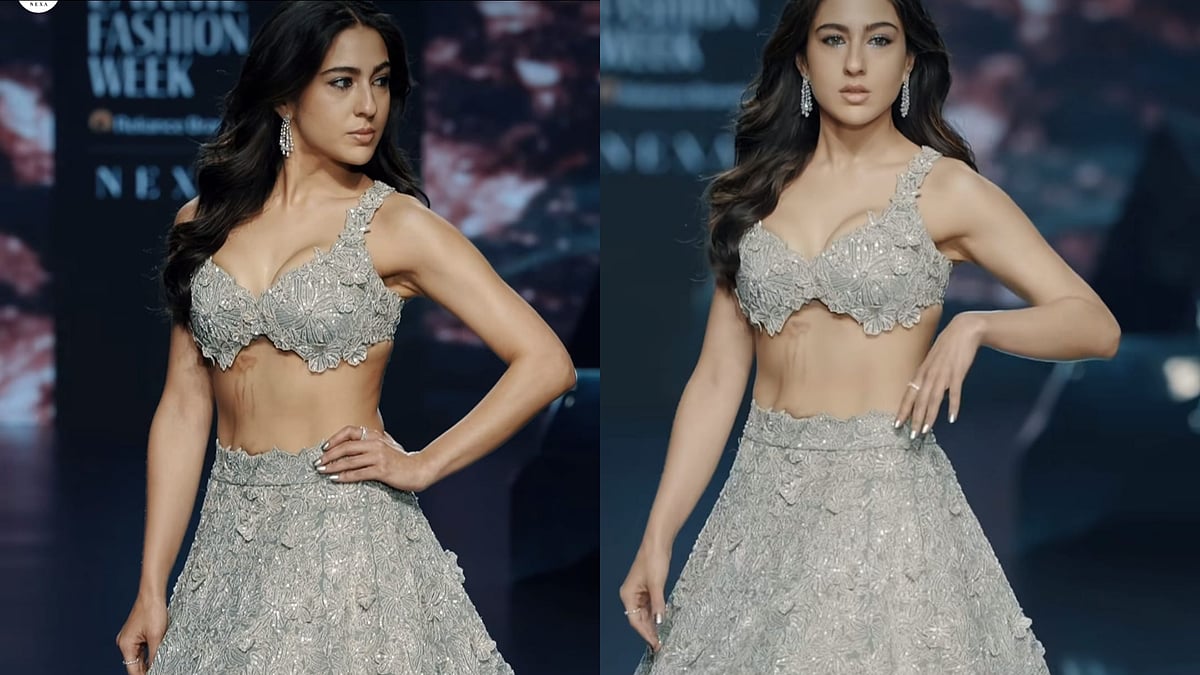 Instagram@fdciofficial : Sara Ali Khan walks the ramp with burn marks