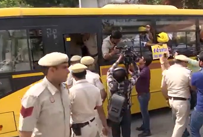 Screen grab from video posted on X/ANI