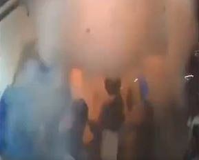 Visual of the bomb blast inside Bengaluru's Rameshwaram Cafe - X/@PTI_News