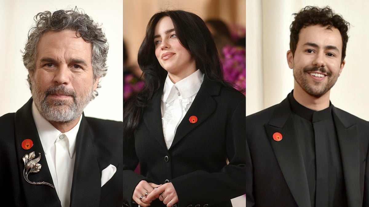 AP : Mark Ruffalo, Billie Eilish and Ramy Youssef at Oscars 2024 red carpet
