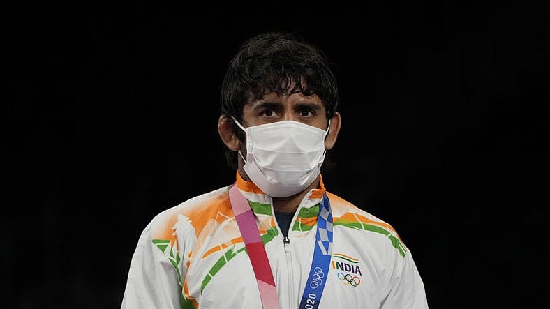 Bajrang Punia won a bronze medal in Tokyo Olympics 2020. - File