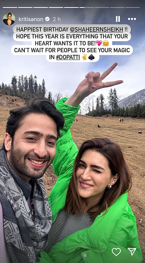 Kriti Sanon's Instagram Story