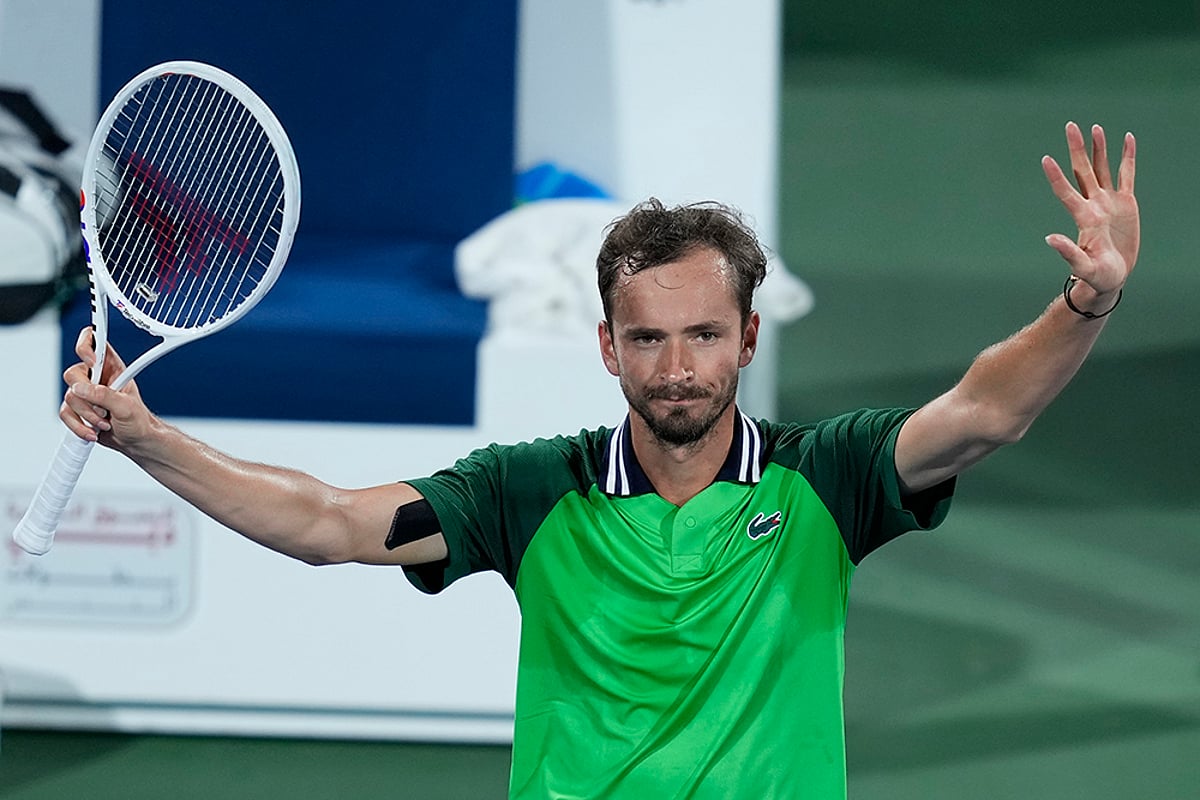 Dubai Tennis Championships: Daniil Medvedev, Andrey Rublev Enter Semi-Finals