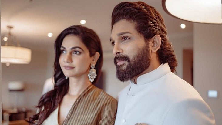 Instagram : Allu Arjun with wife Sneha Reddy