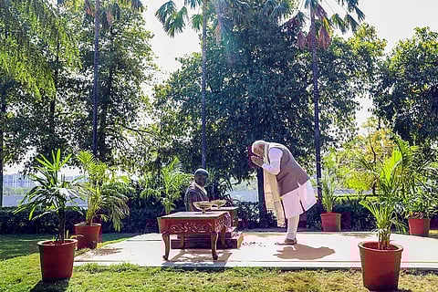PM Modi at Sabarmati Ashram