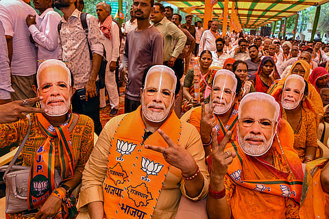 BJP public meeting in Bikaner