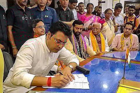 Biplab Kumar Deb files nomination for LS polls
