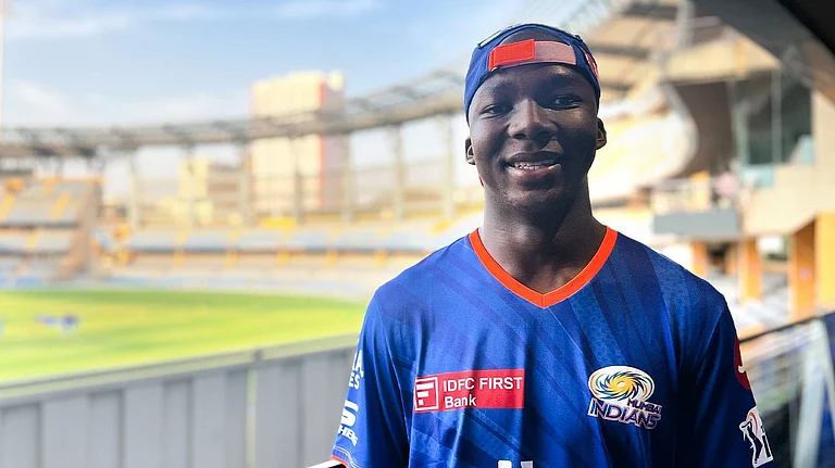 The 17-year-old Kwena Maphaka took 21 wickets for South Africa in the U-19 WC 2024 which is highest by a fast bowler in the tournament. - Photo: X/ @mipaltan