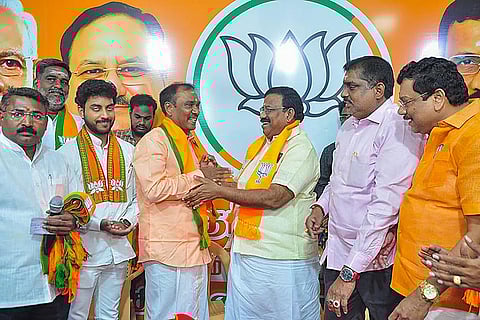 V.J. Chandran joins BJP in Puducherry
