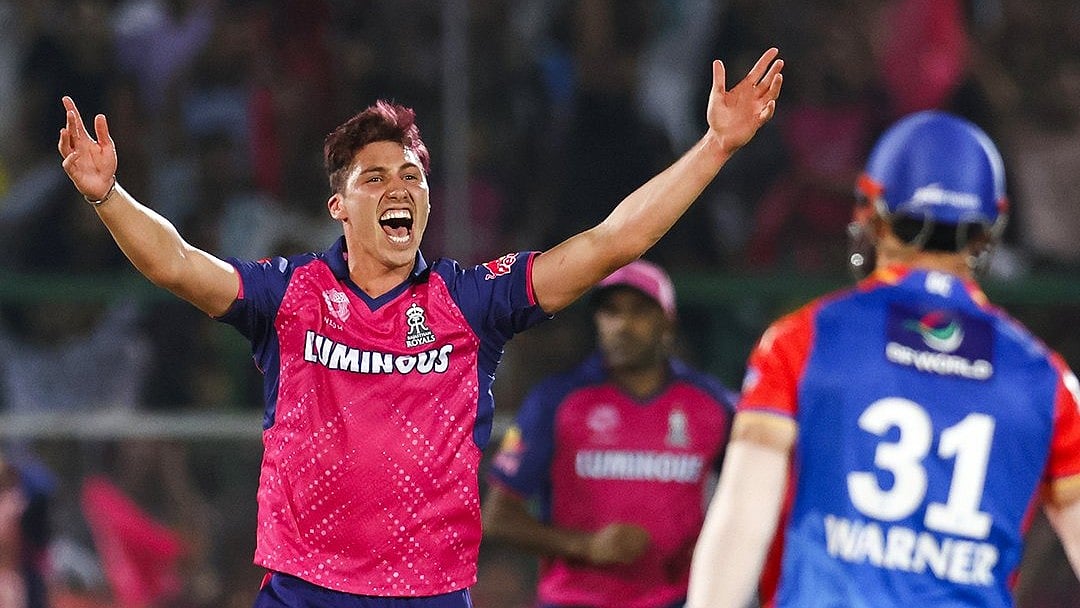 Nandre Burger during Rajasthan Royals vs Delhi Capitals, IPL 2024, Jaipur - X/@RajasthanRoyals