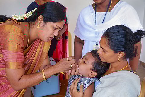 Pulse Polio eradication program in Kanyakumari