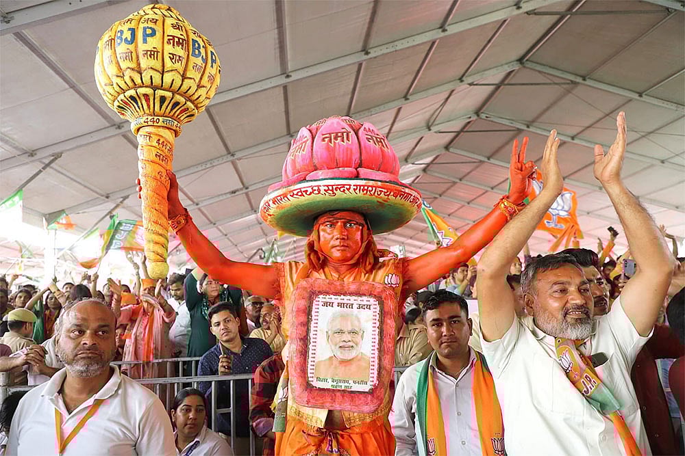 Photo: Suresh K Pandey/Outlook : Narendra Modi public meeting in Meerut