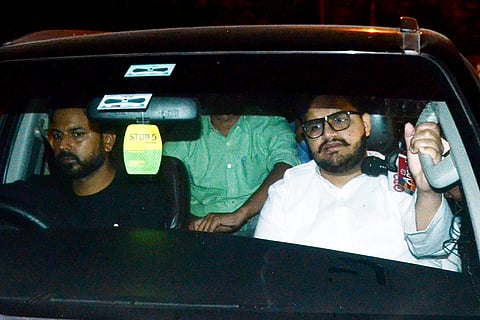 Mukhtar Ansari's son at Banda Medical College