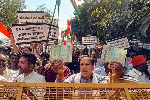 Hindu, Sikh refugees protest against Delhi CM