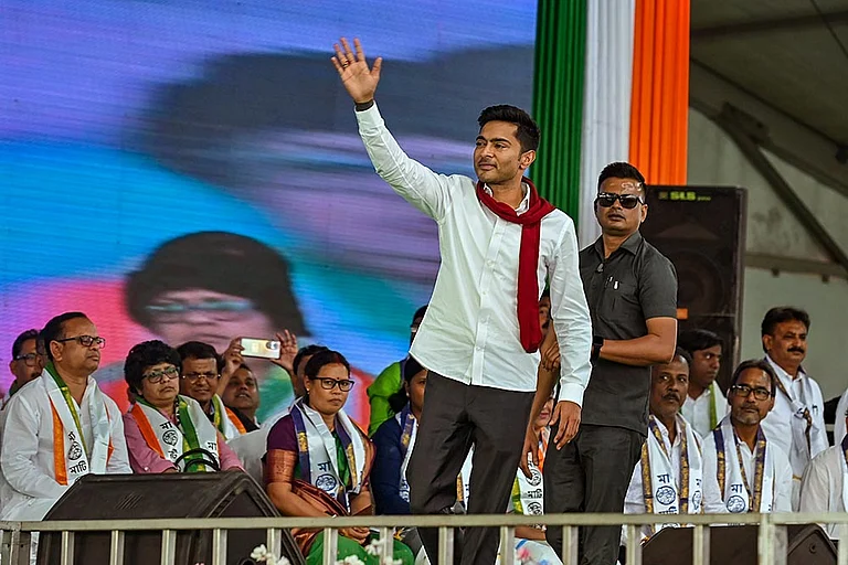 Abhishek Banerjee dared BJP to implement a social welfare scheme like Lakshmir Bhandar - Photo: PTI