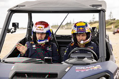 Max Verstappen and Sergio Pérez