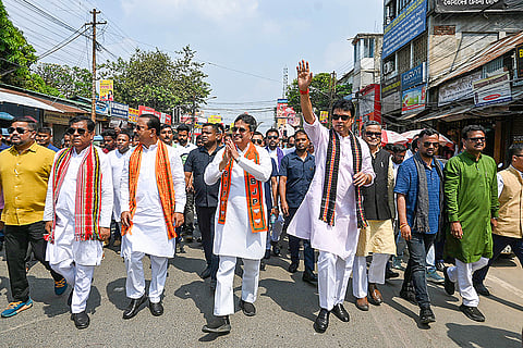 BJP campaign for Ramnagar by-poll in Tripura