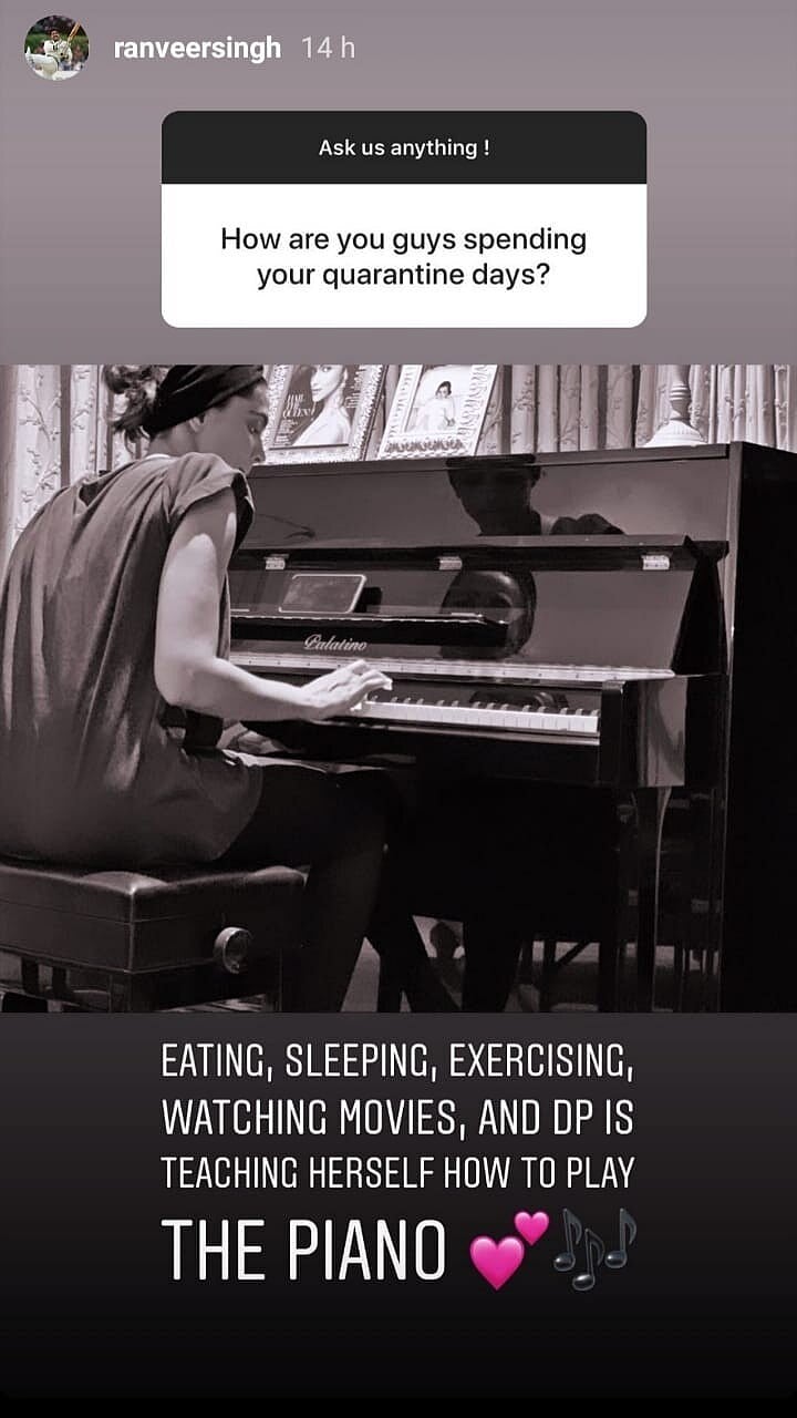 Ranveer Singh's Instagram Story