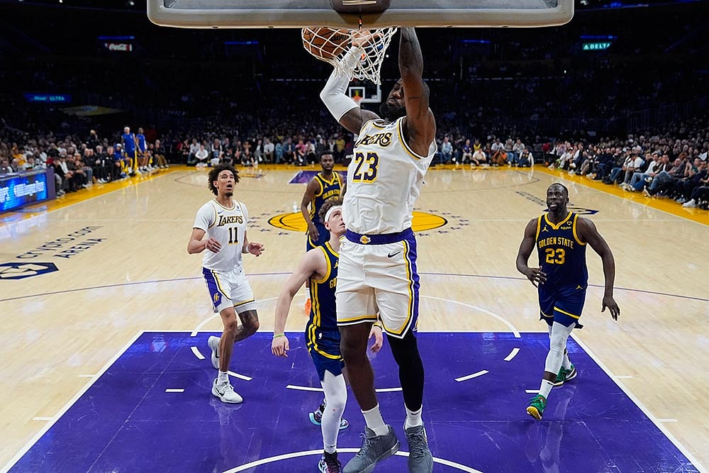 NBA: Los Angeles Lakers vs Golden State Warriors - Photo: AP/Ashley Landis