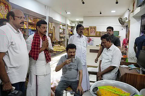 MK Stalin in Thanjavur
