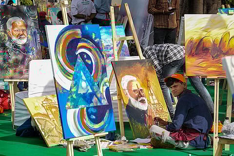 Day long camp for artworks on Viksit Bharat vision