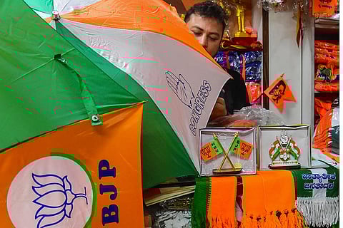 Election material shop in Bengaluru