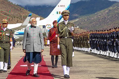 PM Modi arrives in Bhutan