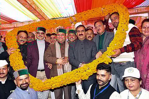 Sukhvinder Singh Sukhu in Sirmaur