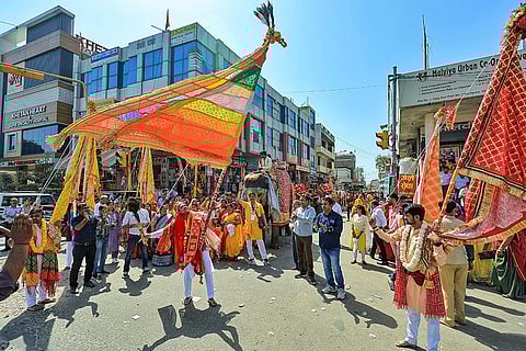 Religious procession in Jaipur