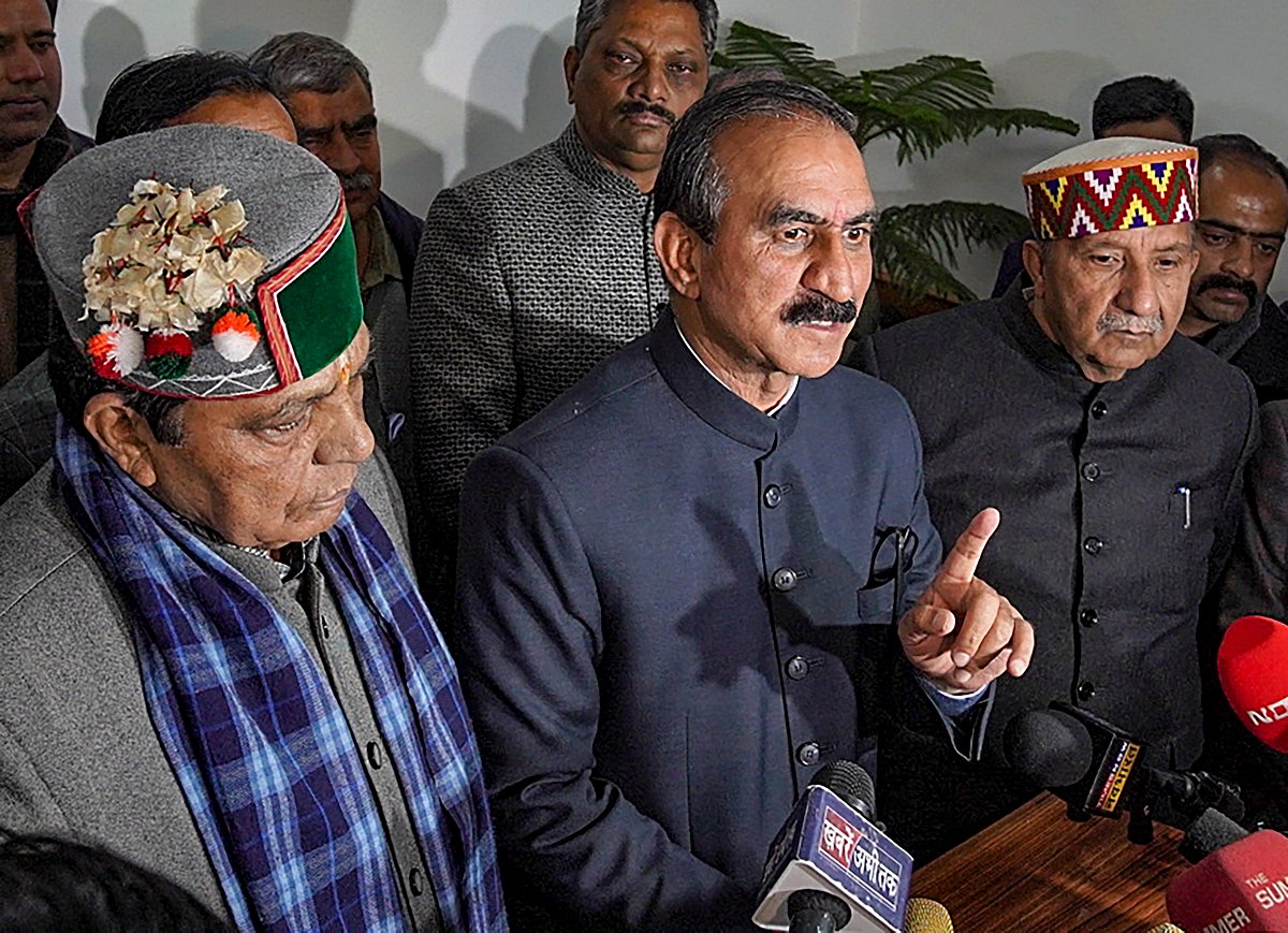 PTI : Himachal Pradesh Chief Minister Sukhvinder Singh Sukhu