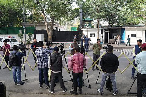 Media outside Kejriwal''s residence