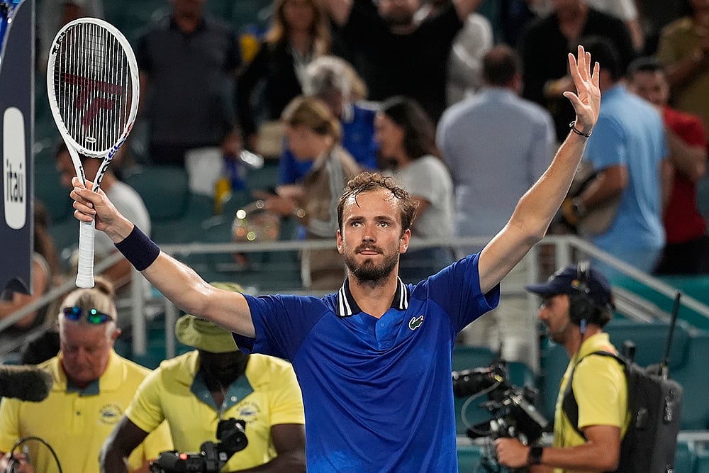| Photo: AP/Marta Lavandier : Miami Open 2024: Medvedev vs Nicolas Jarry