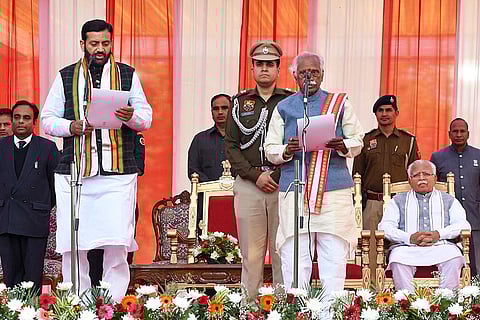 Nayab Saini takes oath as Haryana CM