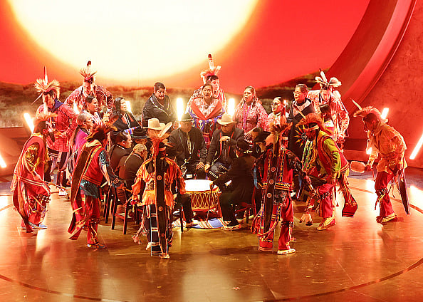 Getty Images : Osage Performers At Oscars 2024