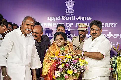 PRN Thirumurugan sworn in as Puducherry Minister