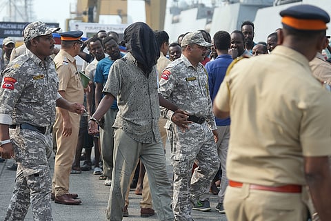 INS Kolkata carrying 35 pirates reaches Mumbai