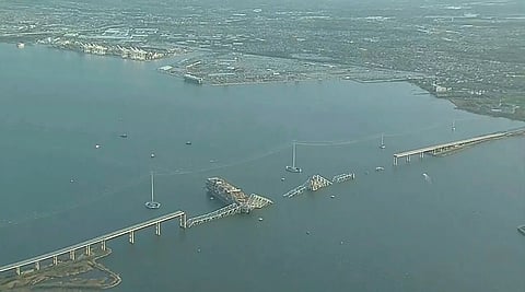 Collapsed Francis Scott Key Bridge