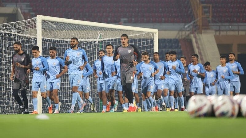 AIFF : Indian National Football Team in action for the FIFA qualifier against Afghanistan 