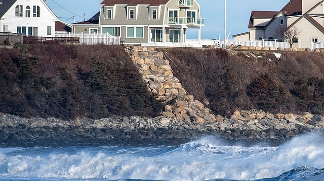 Winter Storm Brings Coastal Flooding Chaos To Hampton Beach, New Hampshire