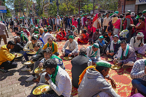 BKU protest in Lucknow