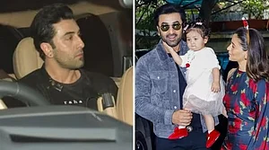 X : Ranbir Kapoor At Alia Bhatt's Birthday Dinner